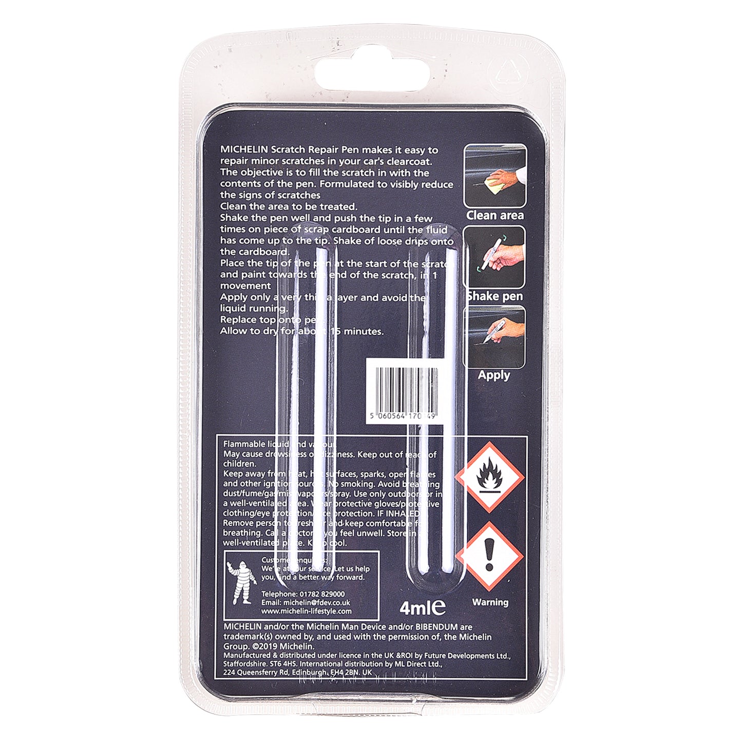 MICHELIN 70149 Scratch repair pen 40 ml - Super Tyre Tec