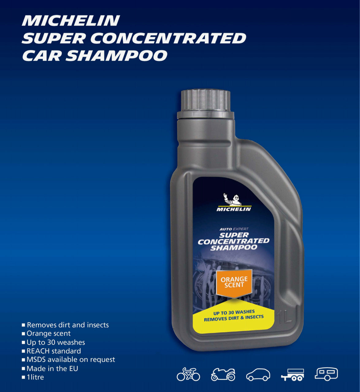 MICHELIN 31456 Car Shampoo super concentrate 1000 ml - Super Tyre Tec