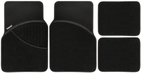 MICHELIN 924 Premium Carpet Mat 4Pcs Set- Black